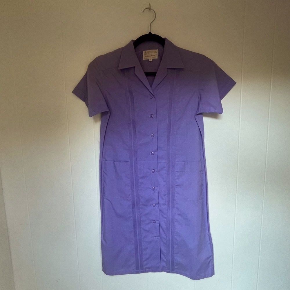 Button Down Lavender Mini Dress